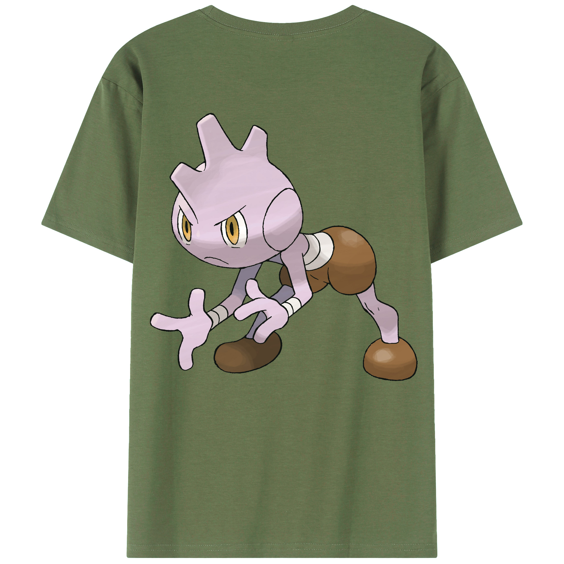 （画像用） ポケットモンスター Pokémon 綿100％ メンズ半袖Tシャツ（バックプリント） 通気性